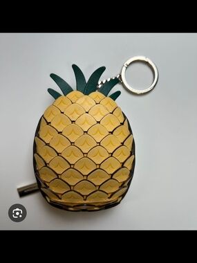 NWOT! Kate Spade pineapple key fob bag charm coin purse wallet
